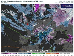 新地图显示了暴风雪袭击英国的确切日期，“不稳定”的天气即将到来